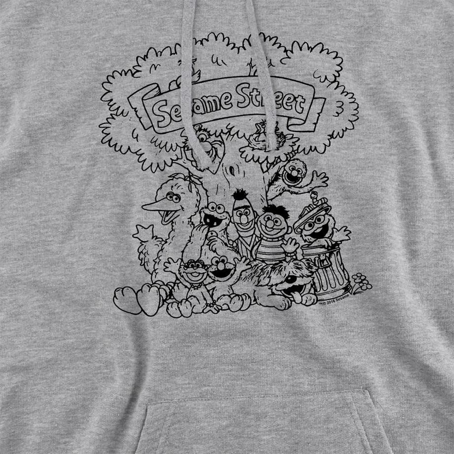 Sesame Street Sweat À Capuche Simple Cookie Chiné  