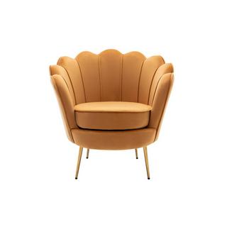 PASCAL MORABITO Fauteuil coquillage en velours DANDELION  