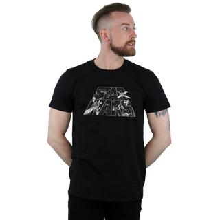 STAR WARS Star Wars Logo Bedrucktes T-Shirt  
