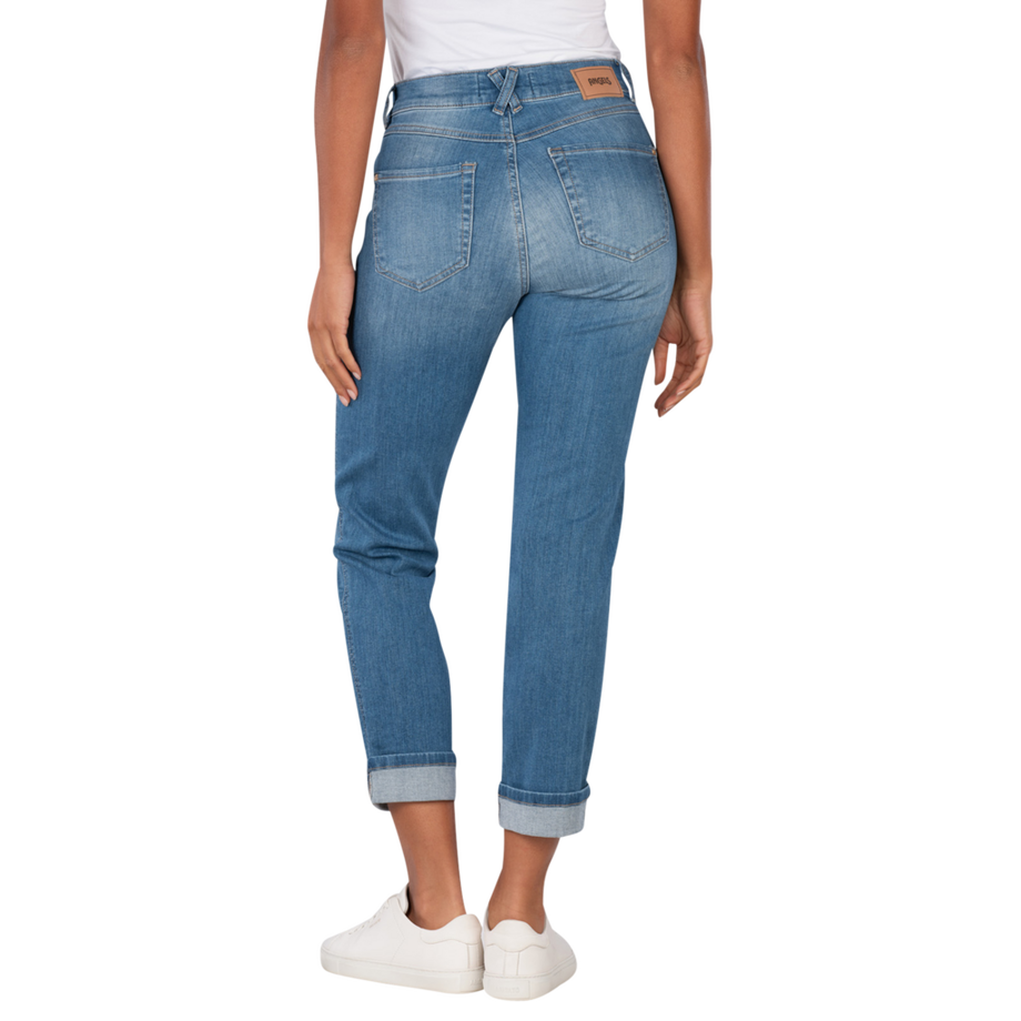 ANGELS Darleen Straight Fit Cropped Sportiv Denim Jeans  