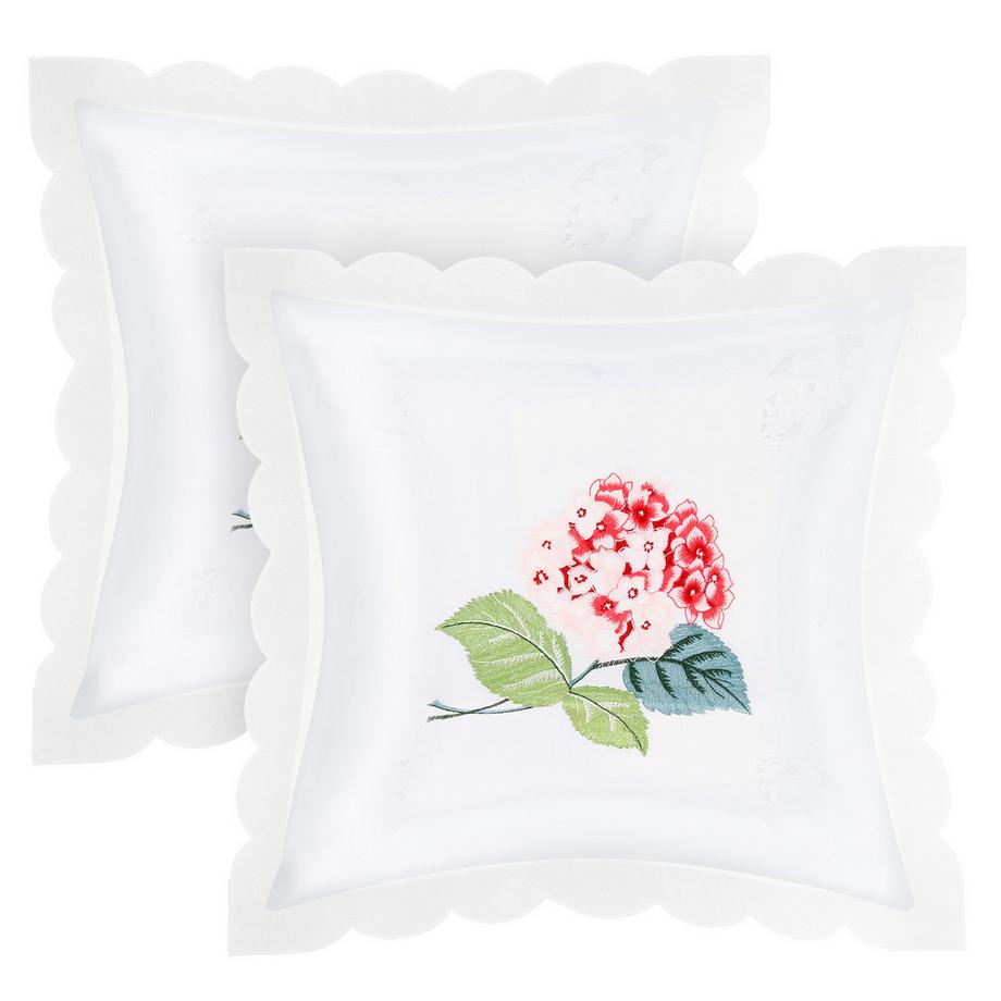 Avizar Set 2 copricuscini fiori di ortensia  