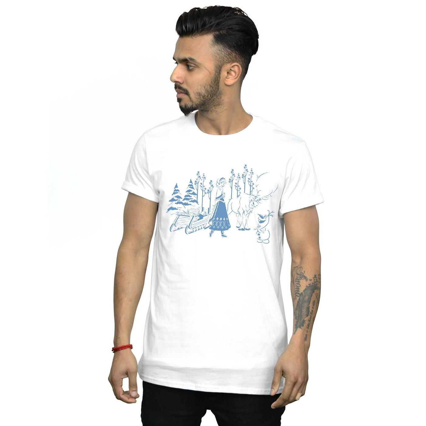 Disney Frozen T-Shirt Stampata Maniche Corte  