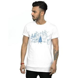 Disney Frozen T-Shirt Stampata Maniche Corte  
