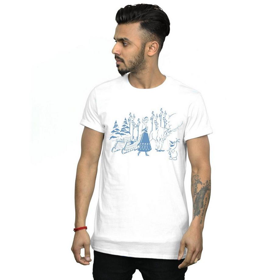 Disney Frozen T-Shirt Stampata  