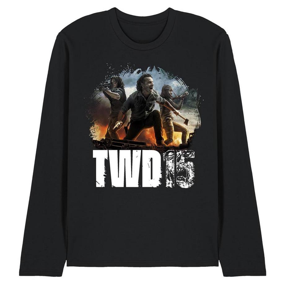 T-ShirtManches Longues Motiftyle Pose De Groupe