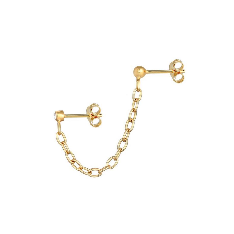 Elli  Boucles d'Oreilles Clous D'oreilles Chaîne Avec Cristal 