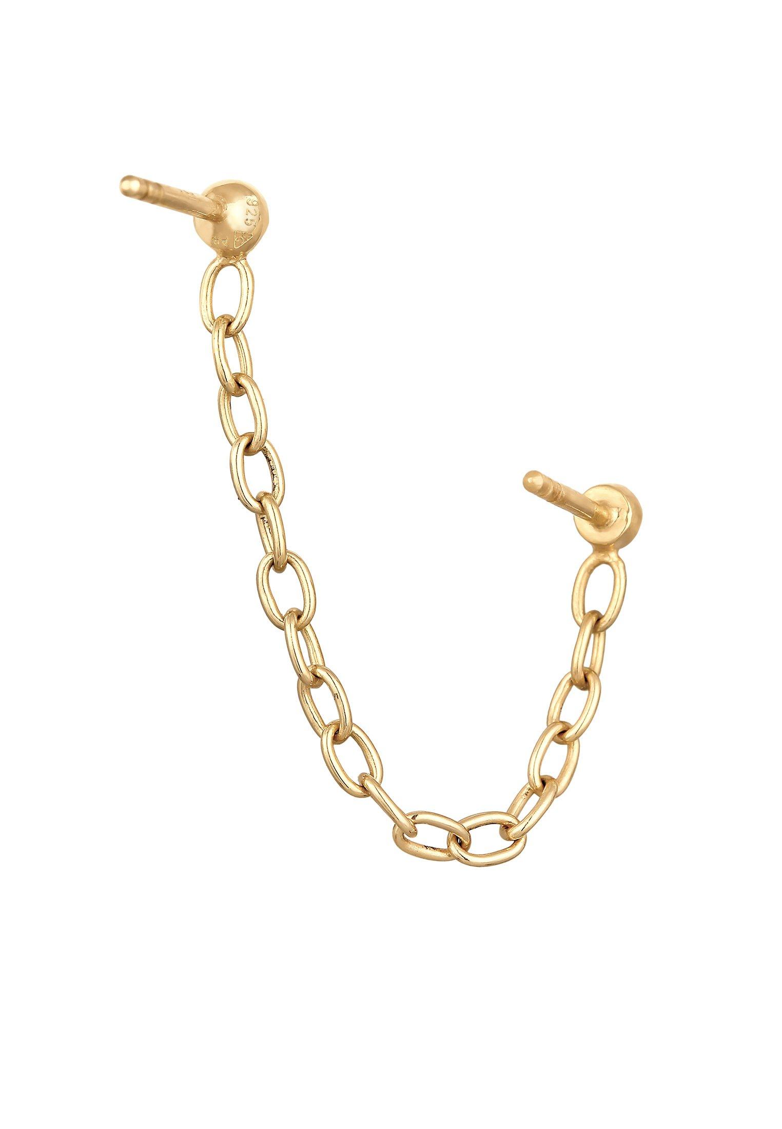 Elli  Boucles d'Oreilles Clous D'oreilles Chaîne Avec Cristal 