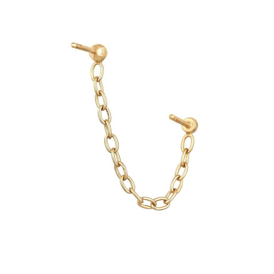 Elli  Boucles d'Oreilles Clous D'oreilles Chaîne Avec Cristal 