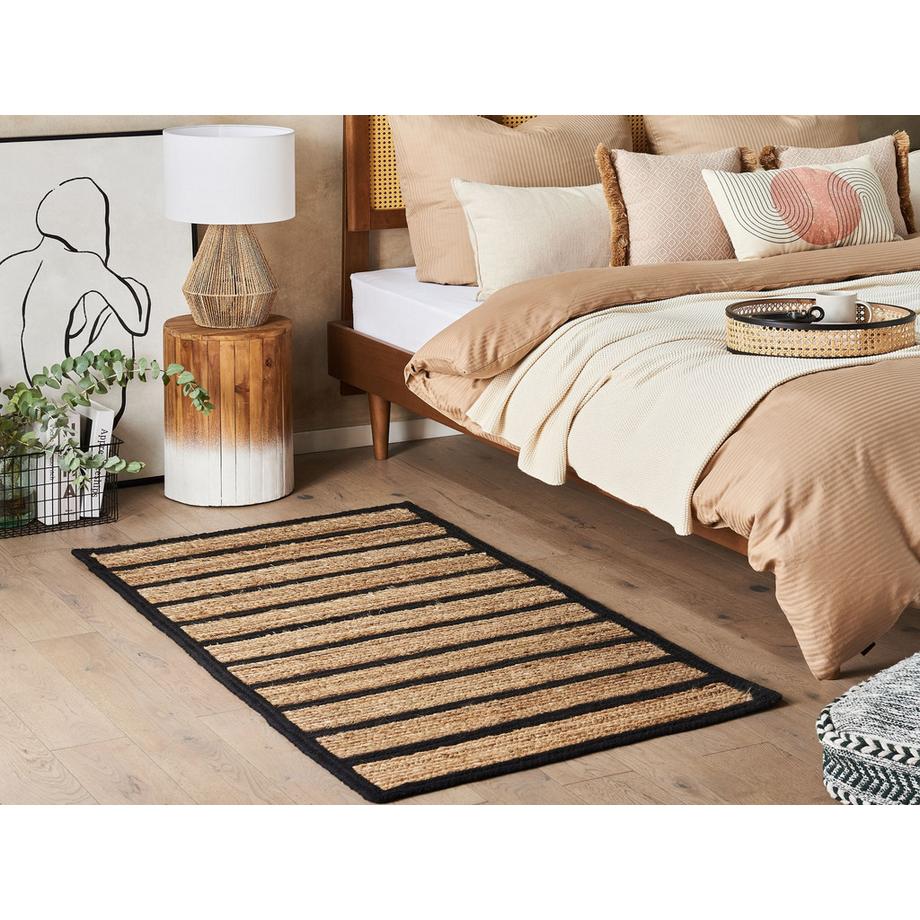 Beliani Teppich aus Jute  KARADONA  