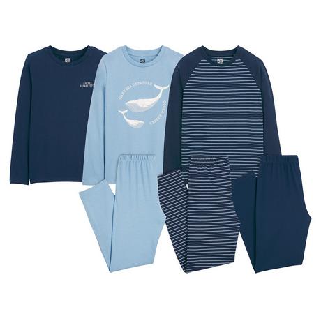 La Redoute Collections  Lot de 3 pyjamas en jersey 