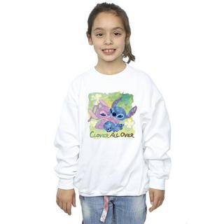 Disney  Lilo And Stitch St Patrick´s Day Clover Sweatshirt 