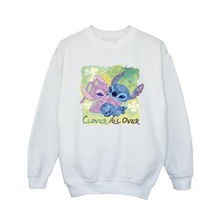 Disney  Lilo And Stitch St Patrick´s Day Clover Sweatshirt 