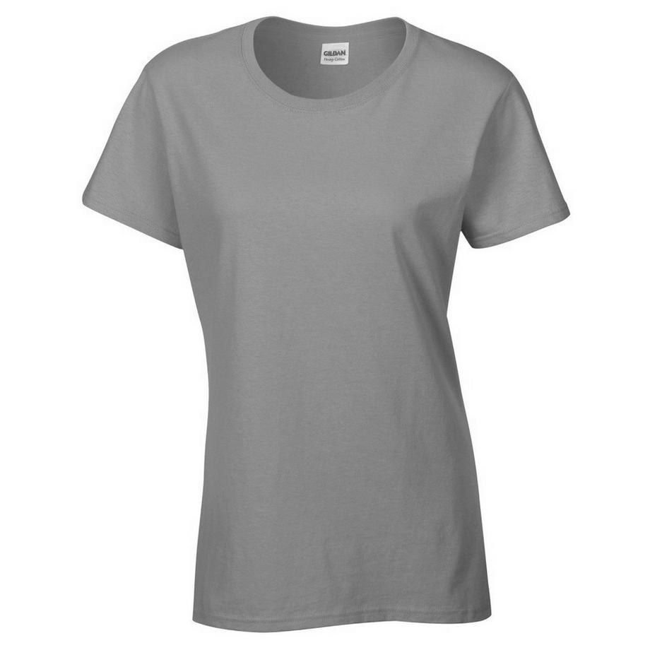 Gildan T-shirt Aderente Maniche Corte Girocollo  