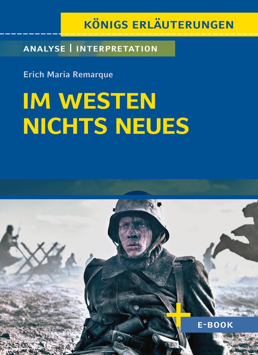 Im Westen nichts Neues von Erich Maria Remarque - Textanalyse und Interpretation Remarque, Erich Maria; Krischel, Volker (Adaptiert) Couverture rigide 