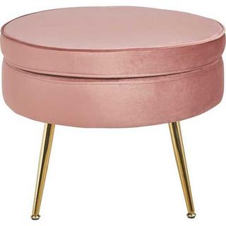 mutoni Pouf velluto rosa  