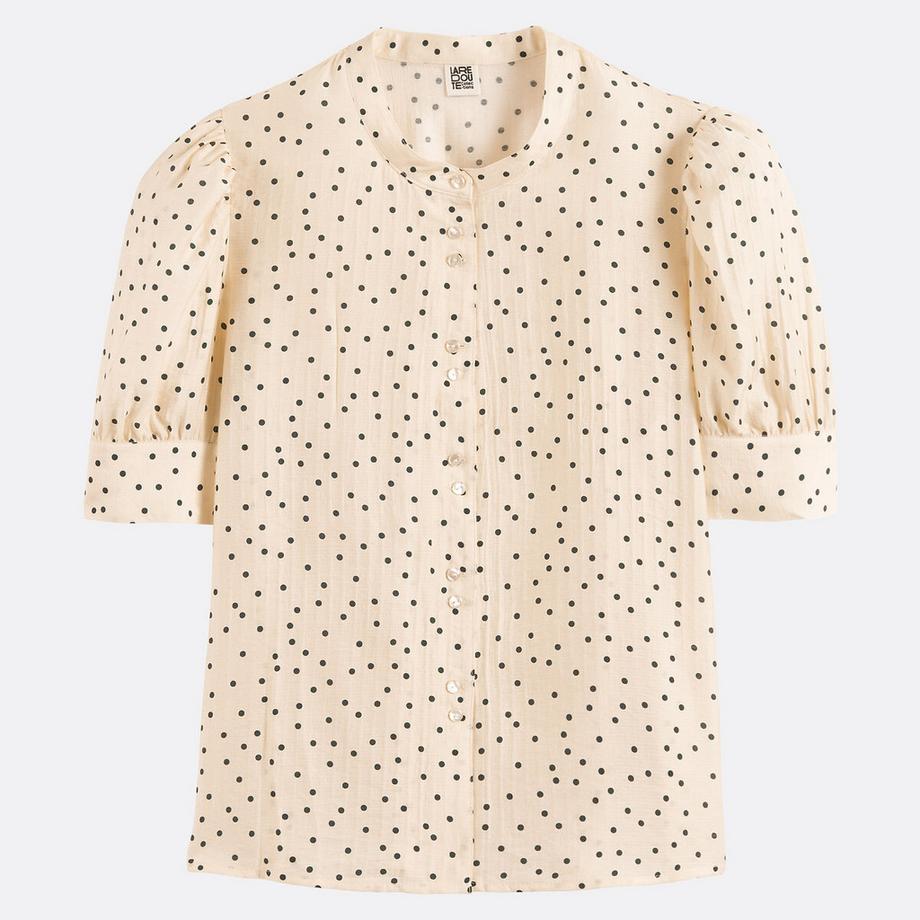 La Redoute Collections Camicetta Girocollo Maniche Corte Pois  