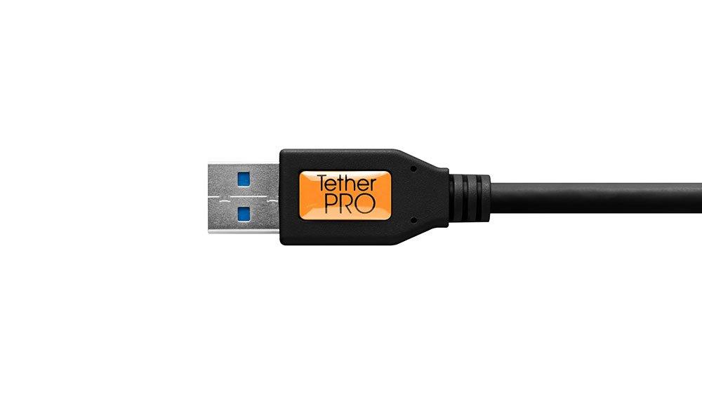 Tether Tools  CUC3215-BLK câble USB 4,6 m USB 3.2 Gen 1 (3.1 Gen 1) USB A USB C Noir 