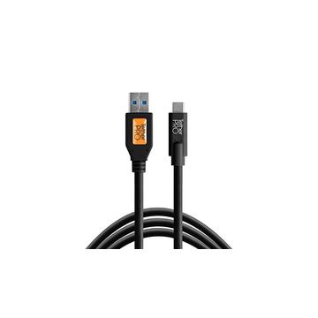 Tether Tools CUC3215-BLK USB Kabel 4,6 m USB 3.2 Gen 1 (3.1 Gen 1) USB A USB C Schwarz