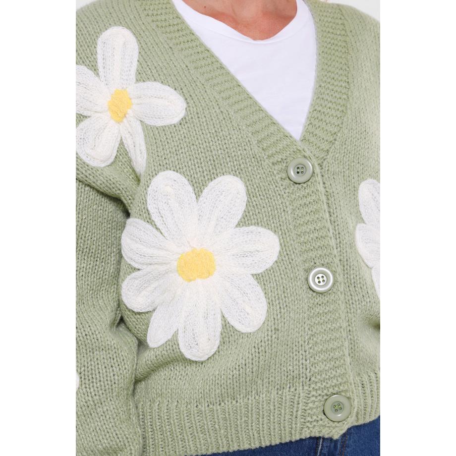 Joe Browns Winter Walks Strickjacke mit Blumenstickerei  