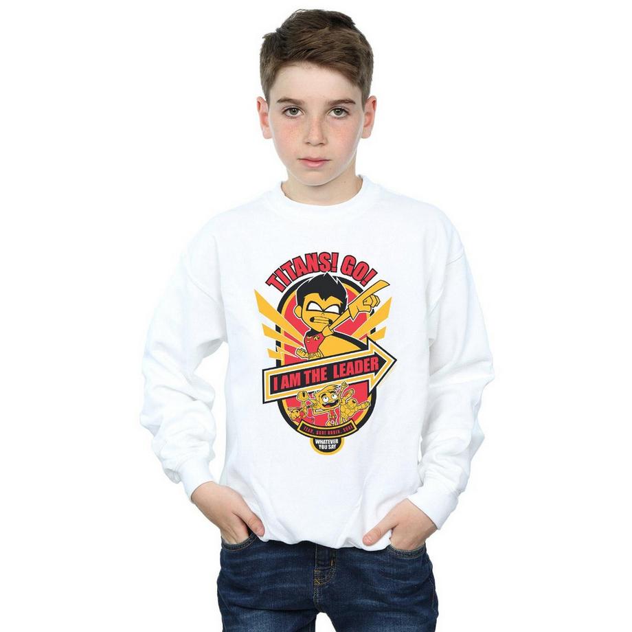 DC COMICS  Teen Titans Go I Am The Leader Sweatshirt 