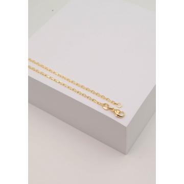 Collier forçat or jaune 750, 1.8mm, 40cm