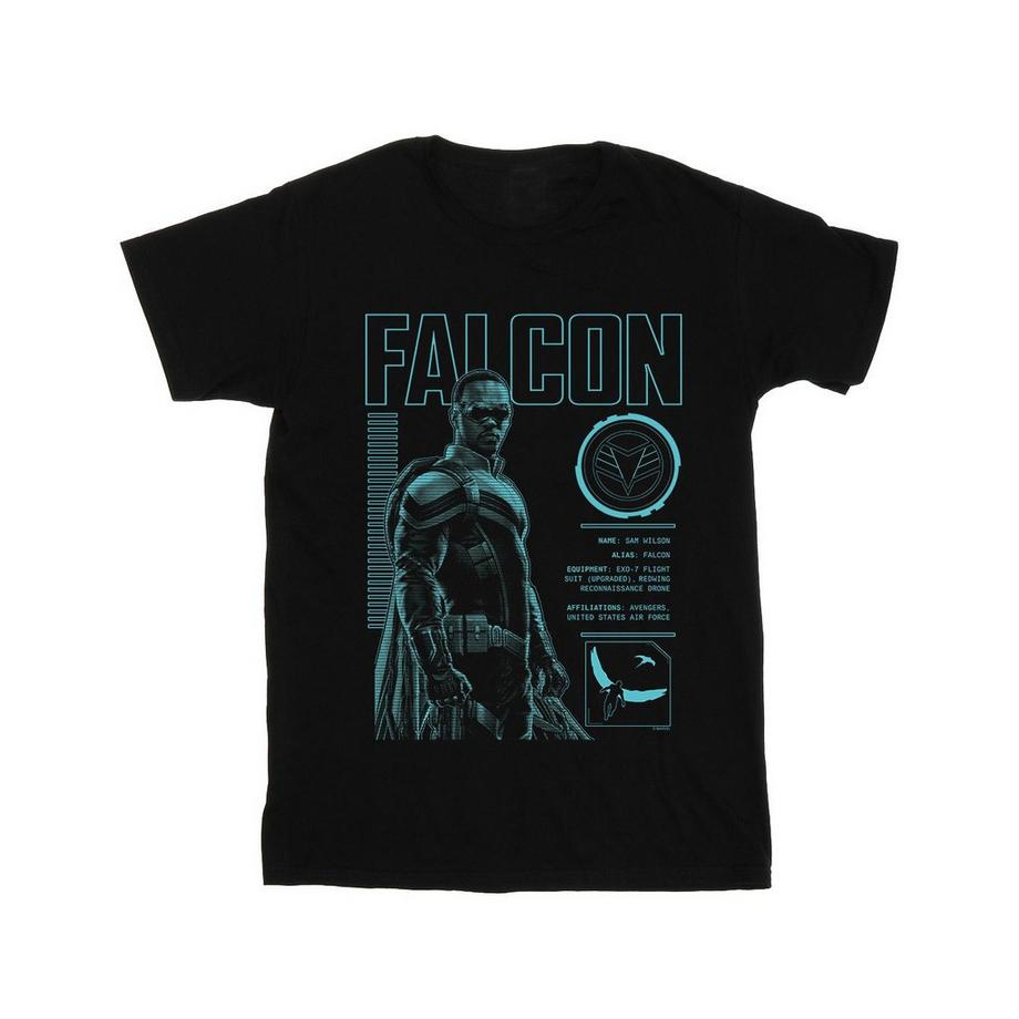 MARVEL Sam Wilson Falcon T-Shirt Stampa Grafica  