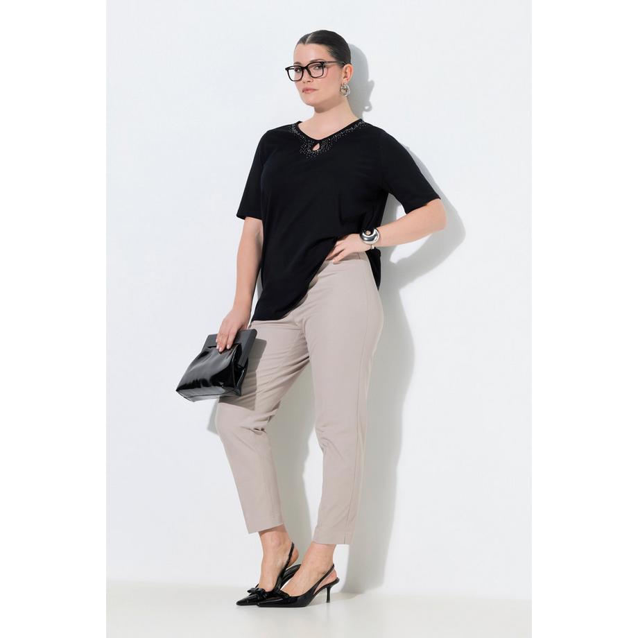 Ulla Popken 7/8 Hose Schmales Bein Elastikbund  