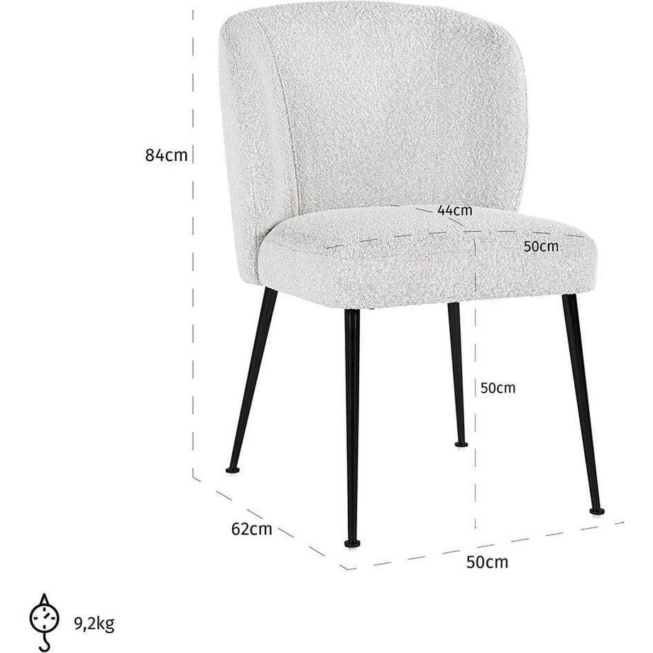 mutoni Stuhl Fallon weiss  