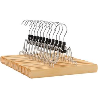 Songmics Grucce per gonne in legno antiscivolo con inserto in feltro, confezione da 12  