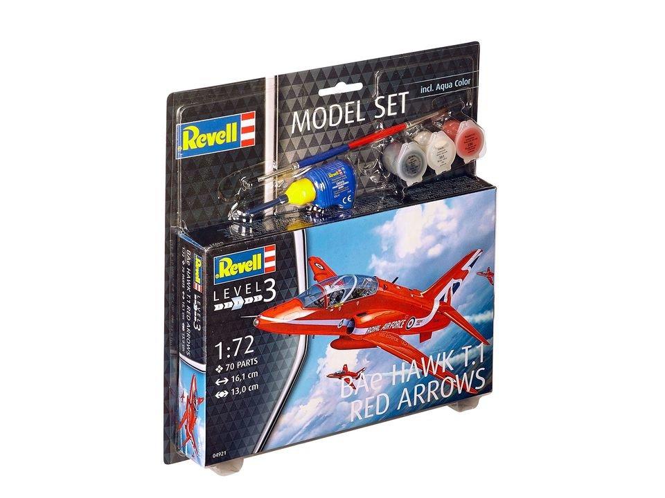 Revell  Revell Model Set BAe Hawk T.1 Red Arrows Modello di aereo ad ala fissa Kit di montaggio 1:72 