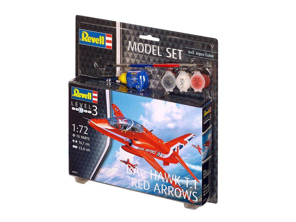 Revell  Revell Model Set BAe Hawk T.1 Red Arrows Modello di aereo ad ala fissa Kit di montaggio 1:72 