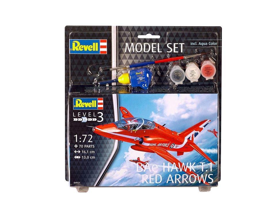 Revell  Revell Model Set BAe Hawk T.1 Red Arrows Starrflügelflugzeug-Modell Montagesatz 1:72 
