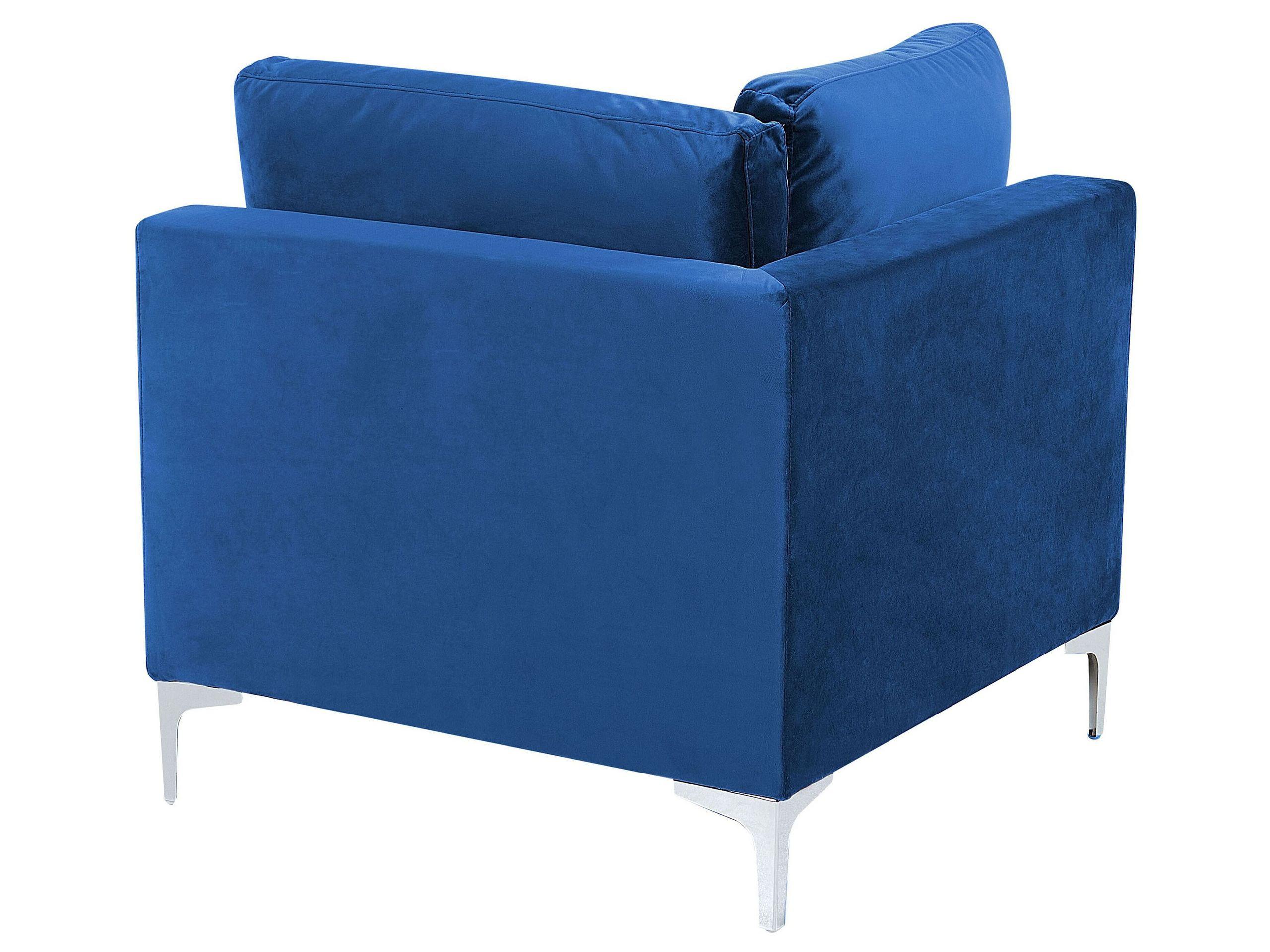 Beliani Eckmodul aus Samtstoff Modern EVJA  