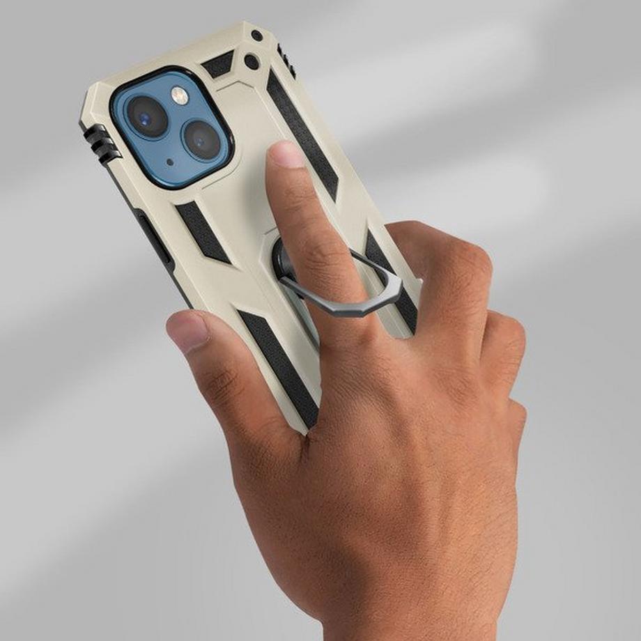 Avizar  Cover iPhone 13 Mini Bi-materiale Beige 