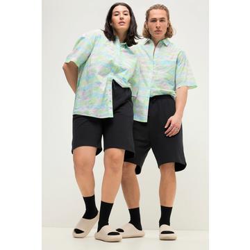 Sweat-Bermuda, Wide Legs, Elastikbund, Unisex