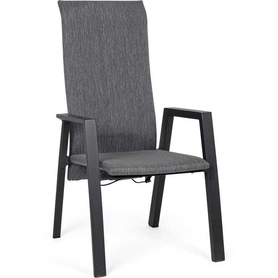 mutoni Chaise pliante de jardin Ethan anthracite  