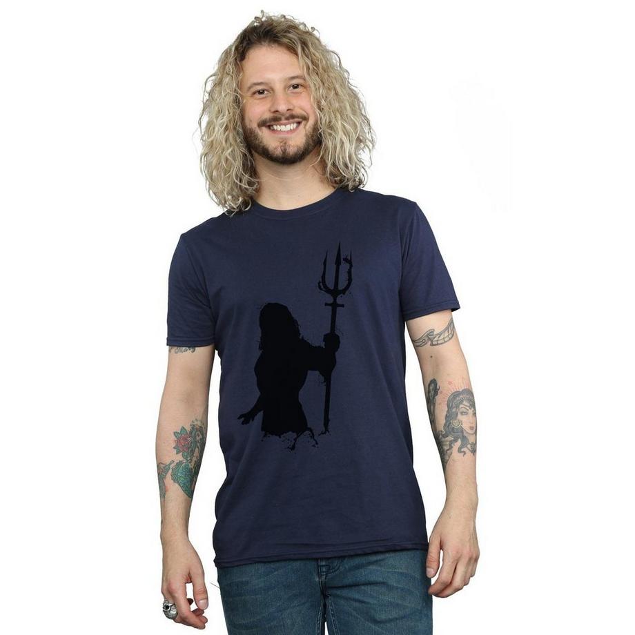 DC COMICS Aquaman Silhouette Trident T-Shirt  