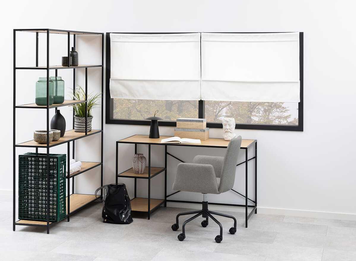 mutoni home Multiplo Bronx scaffale in metallo con 4 ripiani marrone  