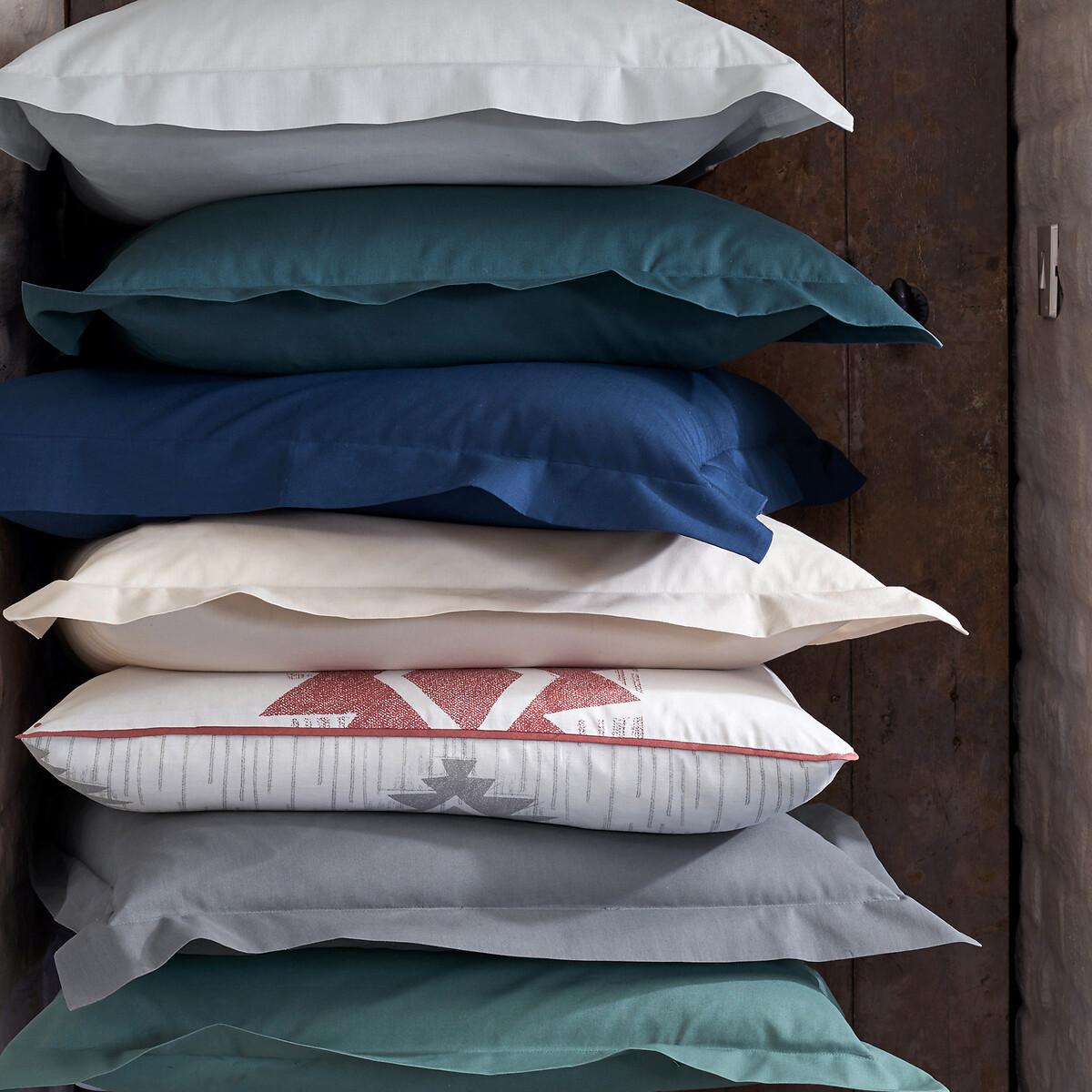 La Redoute Intérieurs Scenario Taie unie Coton Biologique à Volant Plat  