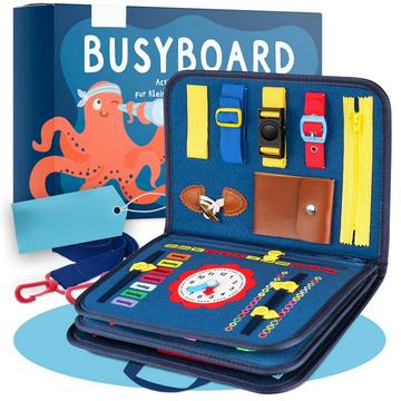 Busy Board - Unser Spielzeug für die Entwicklung Ihres Kindes I Das Activity Board als tolles Geschenk & super Reisespielzeug