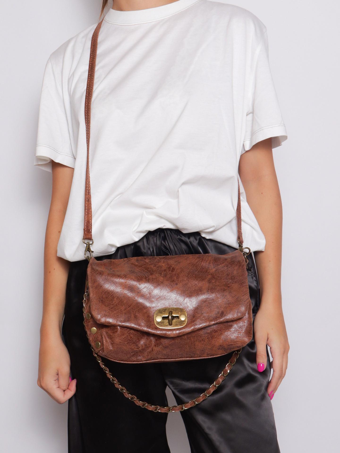 Gave Lux Floralia Lux Borsa a tracolla in camoscio  