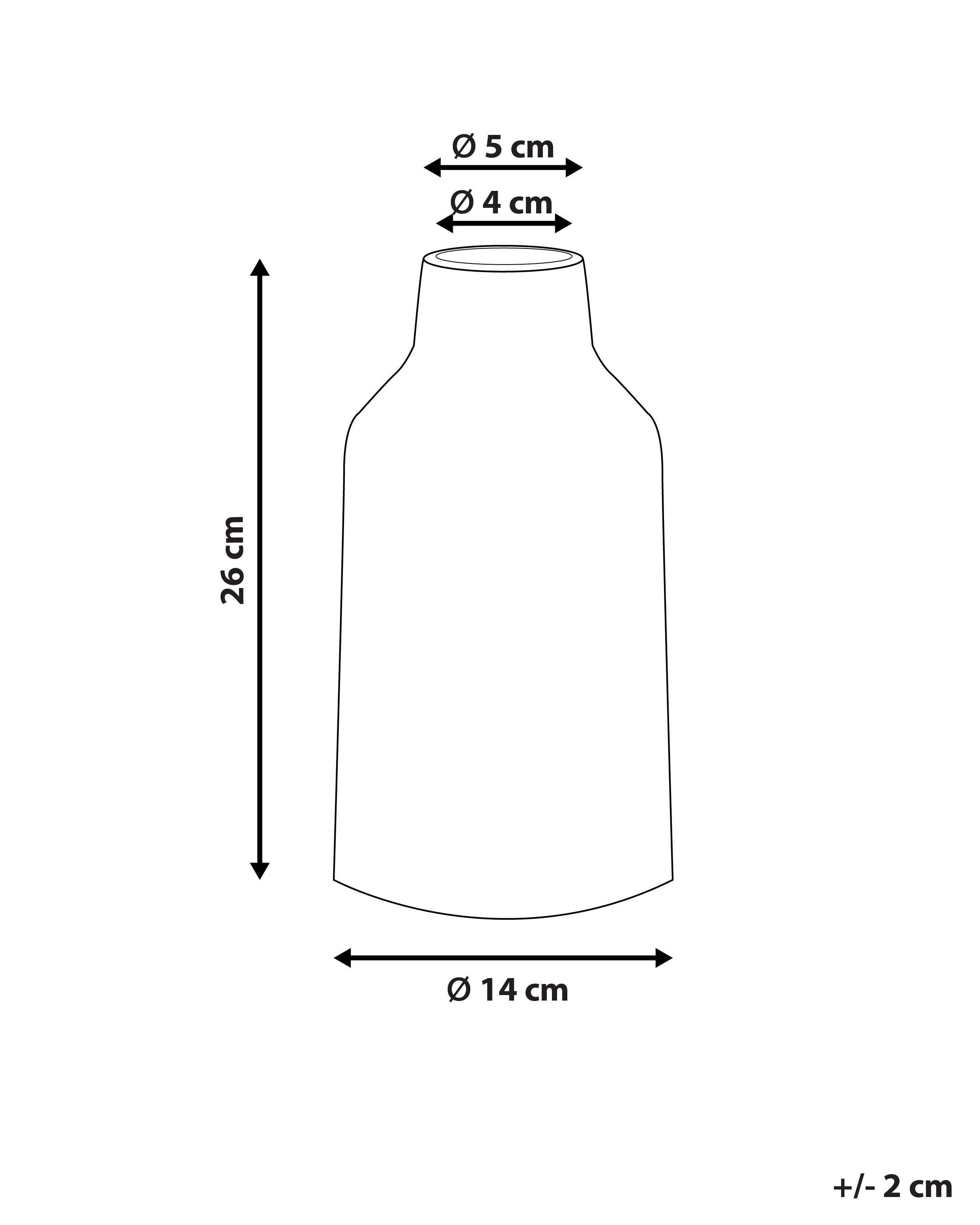 Beliani Blumenvase aus Steinzeug Retro ALINDA  