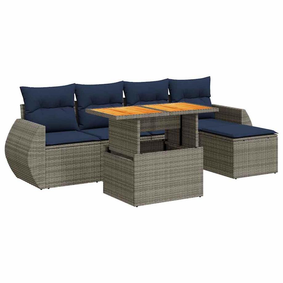 Gartensofa set poly-rattan