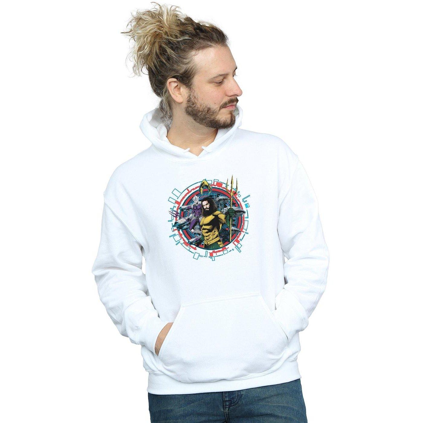 DC COMICS  Aquaman Circular Crest Kapuzenpullover 