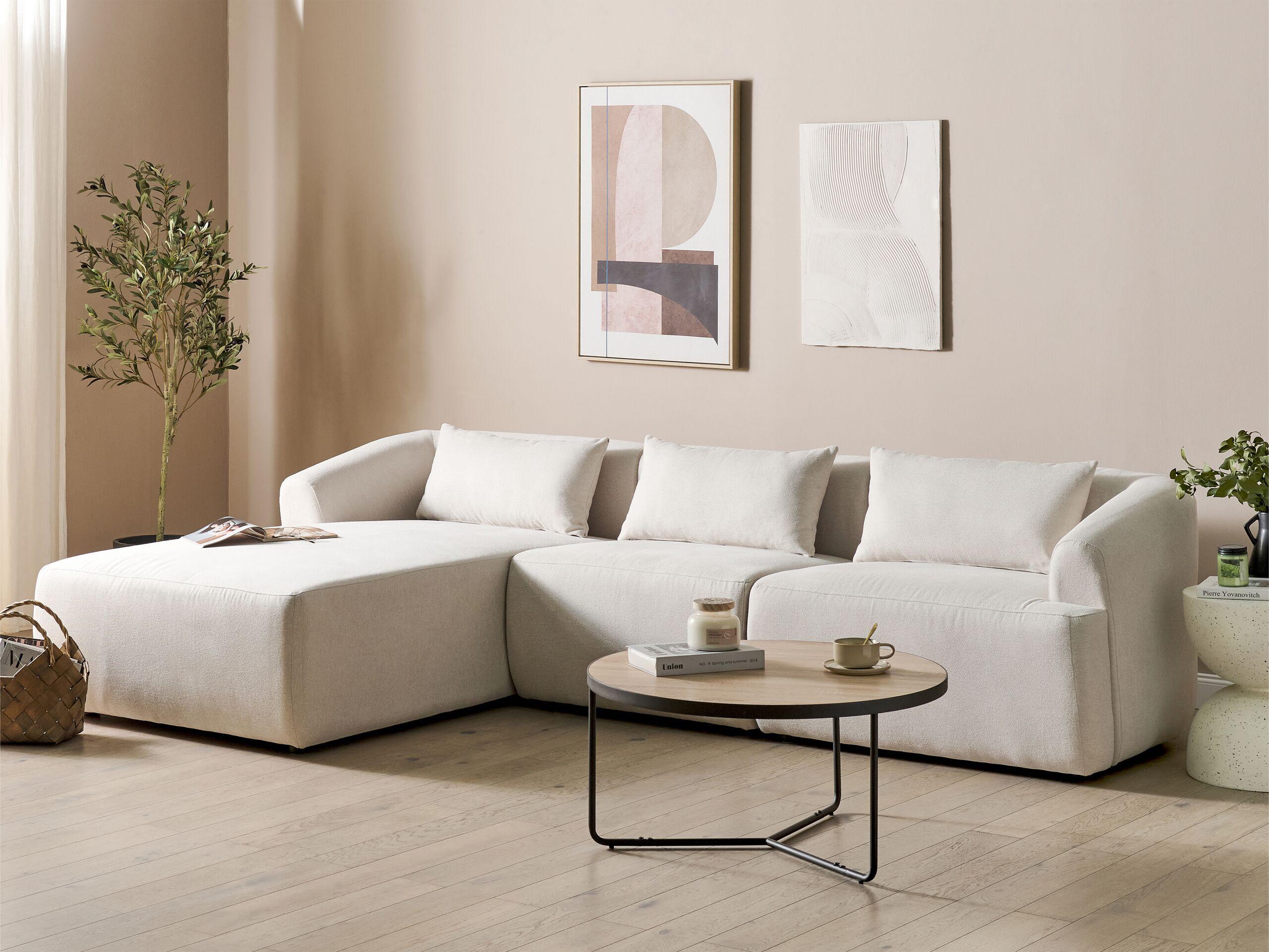 Beliani Ecksofa aus Polyester Modern SVANSELE  