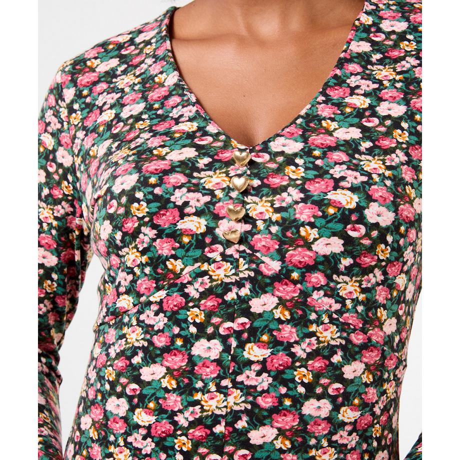 Joe Browns Anna Tunika mit V-Ausschnitt und Streublumen  