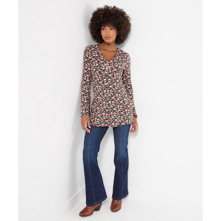 Joe Browns Anna Tunika mit V-Ausschnitt und Streublumen  