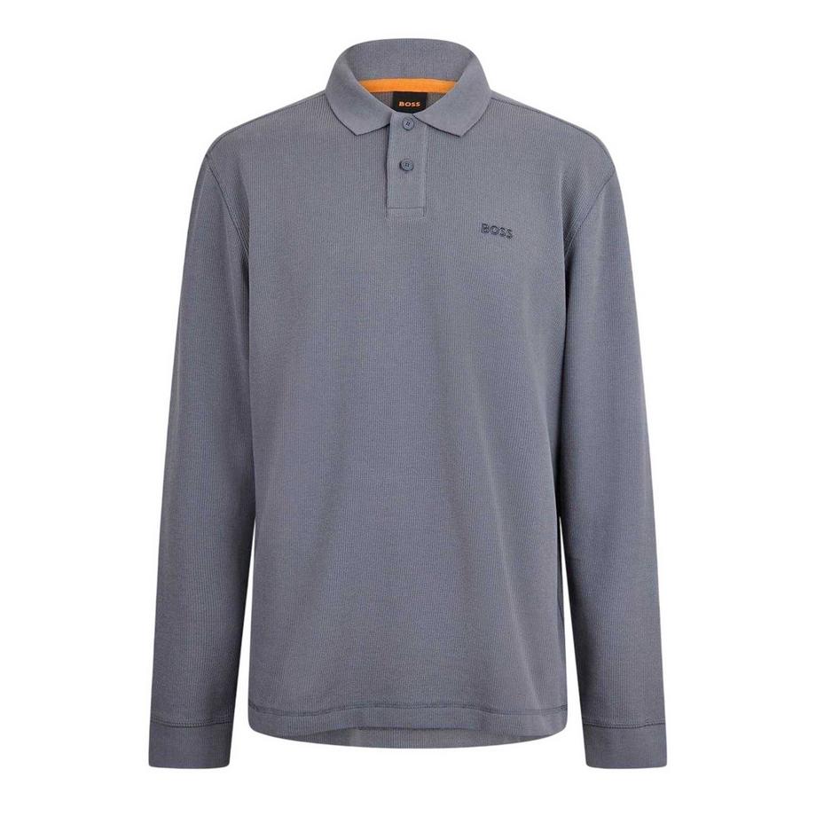 Poloshirt, Mit Kragen, Langärmlig