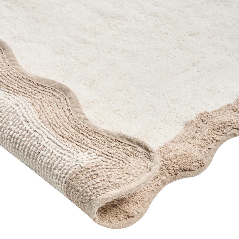 Beliani Tappeto da bagno en Cotone  NANGAL  
