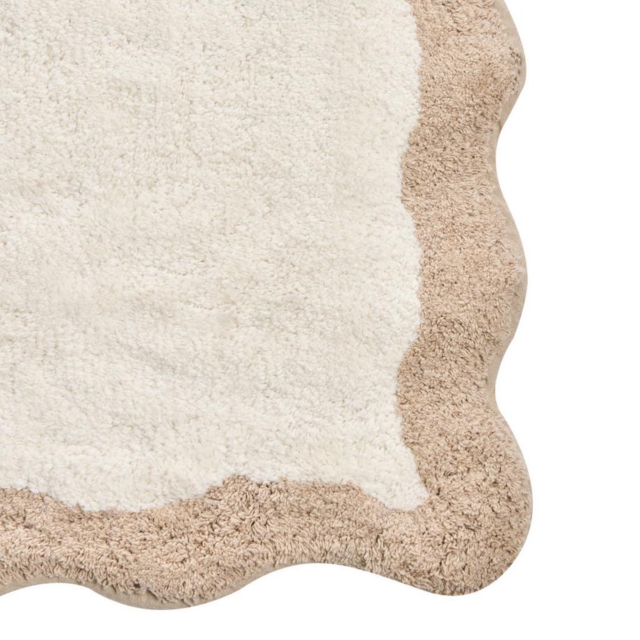 Beliani Tappeto da bagno en Cotone  NANGAL  